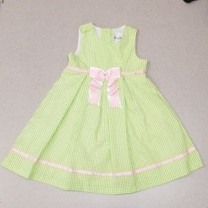 Sale! Green and Pink Seersucker Dress